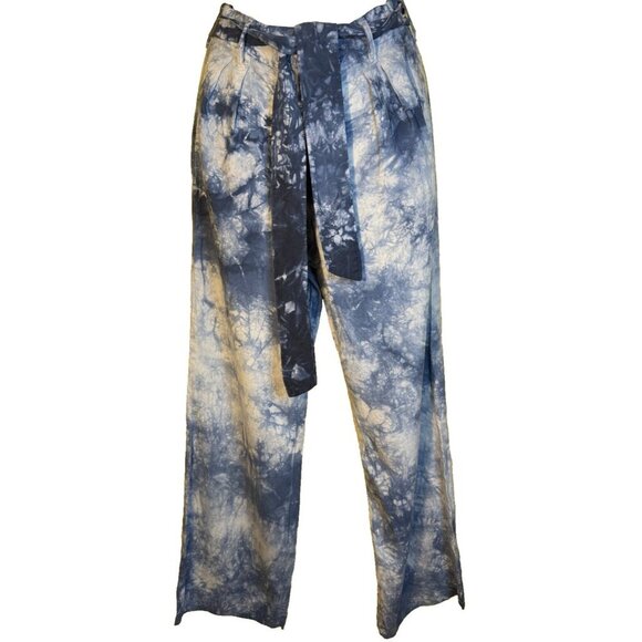 Cloth & Stone Anthropologie Venice Wide Leg Pants Size Small Tie Dye Flowy Boho - Picture 1 of 6